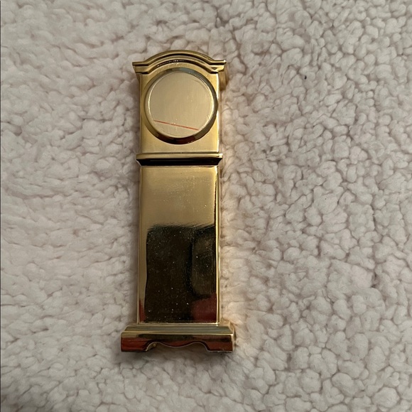 Gold Miniature Grandfather Clock - Picture 2 of 3